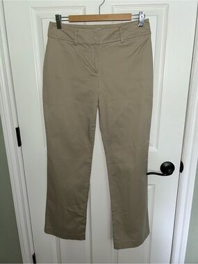 LOFT Tan Boot-Cut Pants